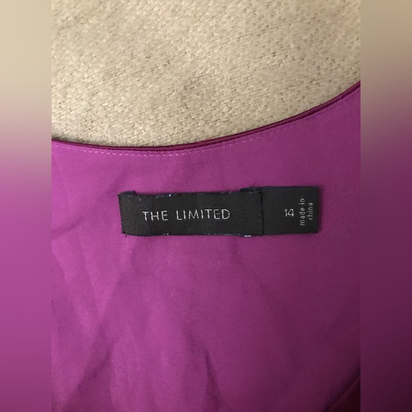 The Limited fuchsia sleeveless midi dress size 14 - Picture 2 of 3